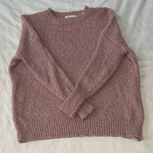 The Nines Pink Fuzzy Women Sweater